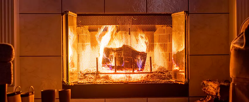 Mendota Hearth Landscape Fireplace Installation in Spanaway, Washington