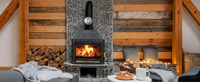 Thelin Hearth Products Direct Vent Gas Stove Fireplace Inspection in Spanaway, Washington